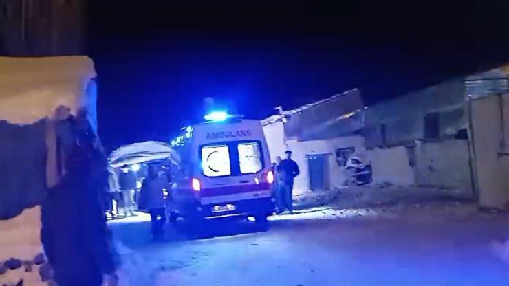 Damdan düşen Boran, iş makinesi ile yol açılıp hastaneye ulaştırıldı