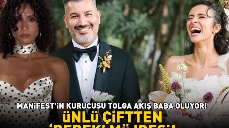 Ünlü çiftten bebek müjdesi Manifestin kurucusu Tolga Akış baba oluyor