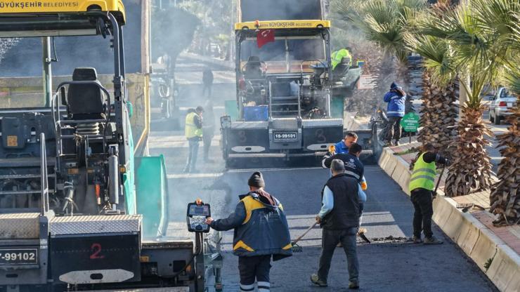 Aydın'da asfalt çalışmaları sürüyor