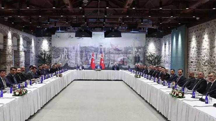 Cumhurbaşkanı Erdoğan, MÜSİAD heyetini Dolmabahçe'de kabul etti