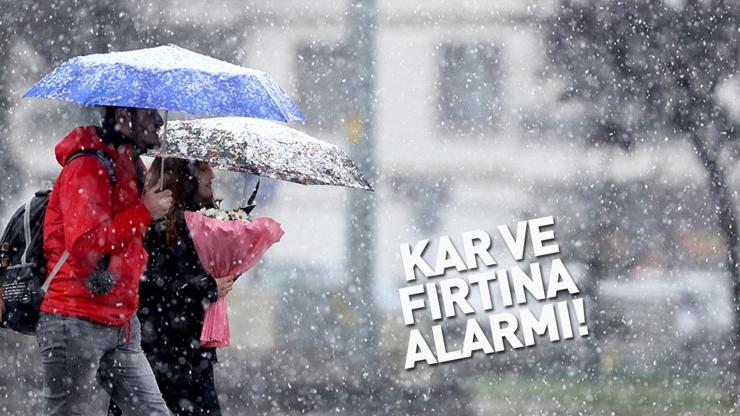 Dikkat Meteoroloji ve Valilik peş peşe uyardı Pazar sabahı başlıyor: Fırtına ve kar alarmı