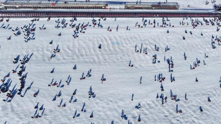 Erciyes Kayak Merkezine sömestirenin ilk hafta sonunda 250 bin ziyaretçi
