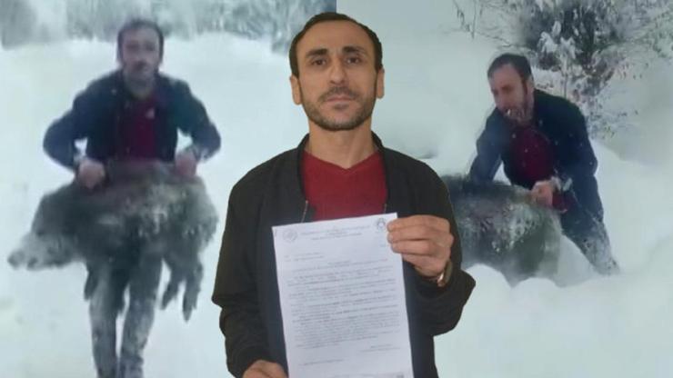 Görüntüler çok konuşulmuştu Domuzu yakalayan vatandaşla ilgili yeni karar
