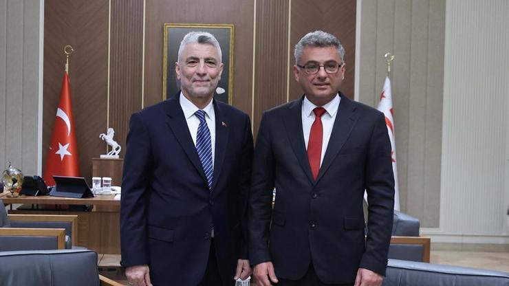 Bakan Bolat, KKTC’de Cumhurbaşkanı Erhürman ile görüştü