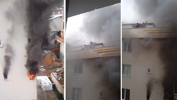 Ağlayarak o anları kaydetti: İçeride çocuklar kaldı