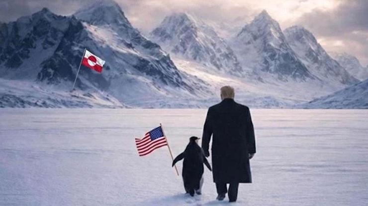 Beyaz Saray sosyal medyayı sallayan akıma Trump ile katıldı: 'Nihilist penguen'li Grönland göndermesi Beyaz Saray sosyal medyayı sallayan akıma Trump ile katıldı: 'Nihilist penguen'li Grönland göndermesi