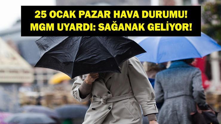 SON DAKİKA HAVA DURUMU HABERLERİ 25 OCAK 2026 | Bugün hava nasıl olacak? İstanbul'a kar yağacak mı? Meteoroloji uyardı!