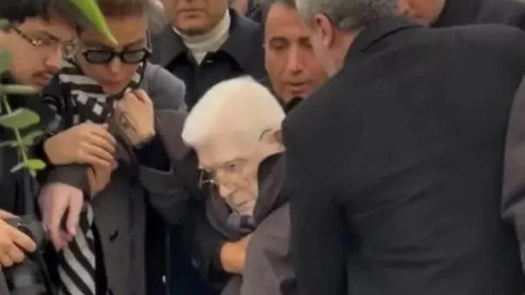Haldun Dormenin cenazesinde panik Oyuncu İzzet Günay fenalaştı