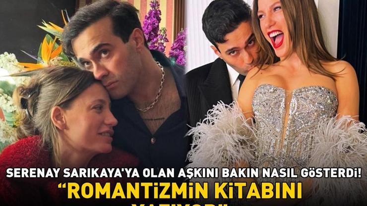 Rutinini bozmadı Mert Demir, Serenay Sarıkayaya olan aşkını bakın nasıl gösterdi ROMANTİZMİN KİTABINI YAZIYOR
