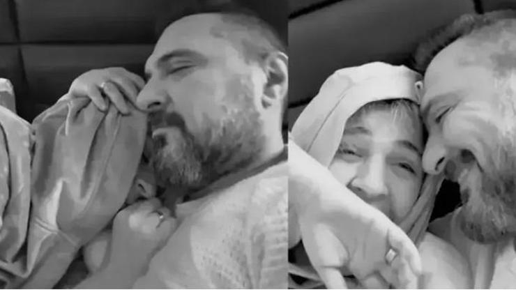 Gonca Vuslateri ve eşinden mutlu aile pozu