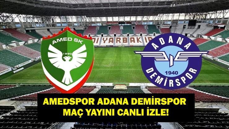  Trendyol 1. Lig Amedspor Adana Demirspor Maçı Hangi Kanalda, Saat Kaçta? İşte Maç Yayın Ekranı...