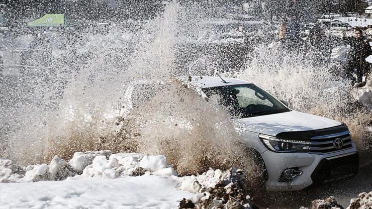 Ordu’da karla kaplı parkurda off-road heyecanı