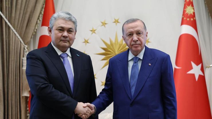 Cumhurbaşkanı Erdoğan, Kazakistan Dışişleri Bakanı Koşerbayev'i kabul etti