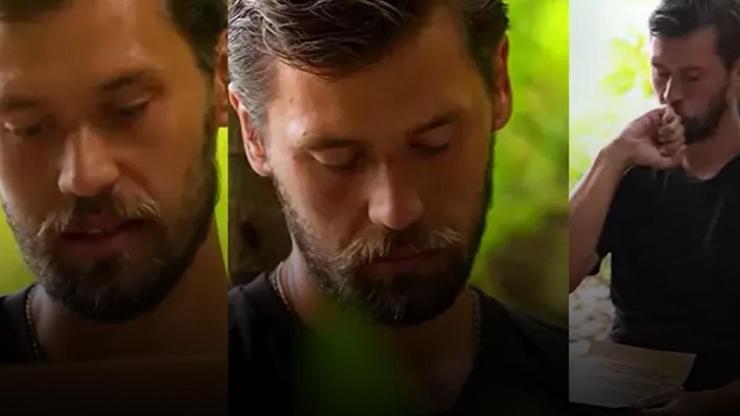 Survivor'da duygusal anlar! Serhan Onat, nişanlısından gelen mektubu okurken gözyaşlarını tutamadı