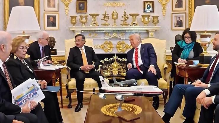 Trump, Kolombiya lideri Petro ile Beyaz Sarayda görüştü