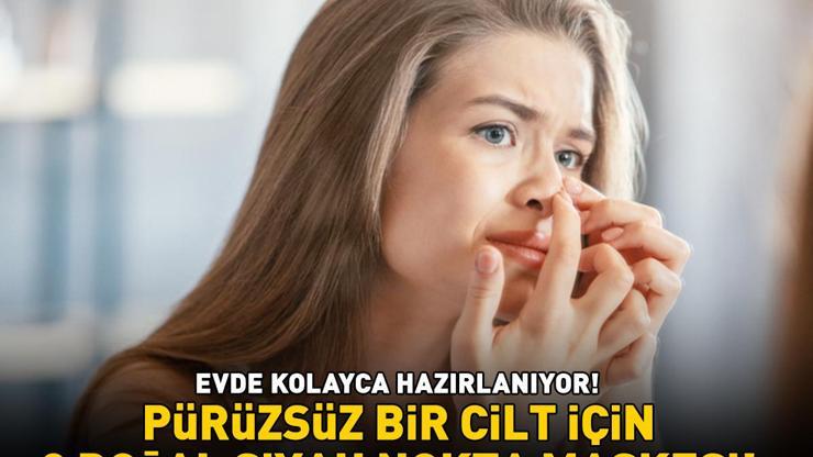 PÜRÜZSÜZ BİR CİLT İÇİN 3 DOĞAL CİLT MASKESİ 2 malzeme ile evde kolayca hazırlanıyor 15–20 dakika bekletmek yetiyor