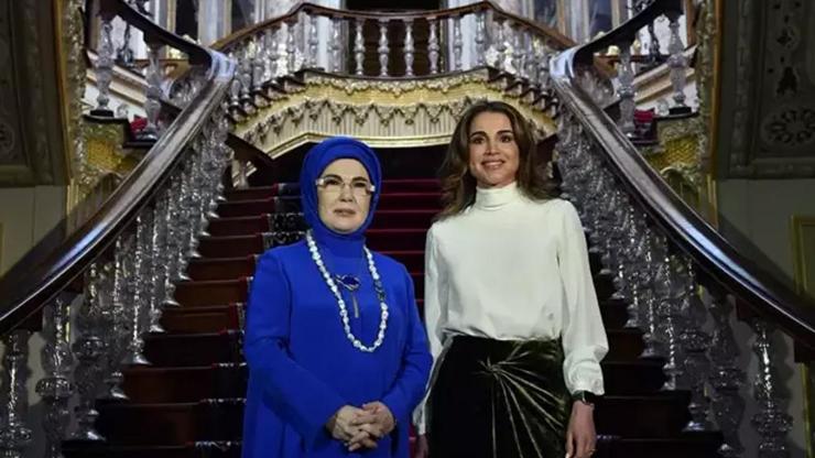 Emine Erdoğan, Ürdün Kraliçesi Rania ile bir araya geldi