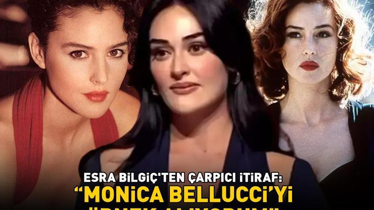 Zamansız güzelliğin simgesi Esra Bilgiçten çarpıcı itiraf: Monica Bellucciyi örnek alıyorum