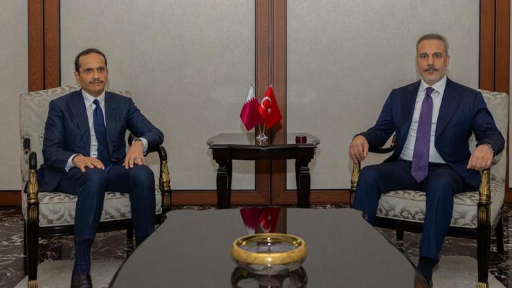 Dışişleri Bakanı Hakan Fidan Katarlı Mevkidaşı ile bir araya geldi