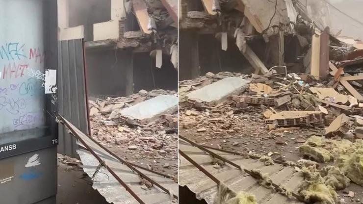 Küçükçekmecede facianın eşiğinden dönüldü Bir anda ortalık toz duman oldu