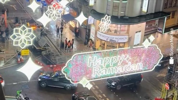 Londra’nın kalbi Ramazan için aydınlandı: 31 bin LED ışıkla özel süsleme