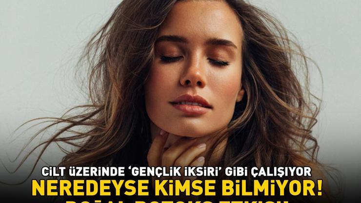 Neredeyse kimse bilmiyor Doğal botoks etkisi Karışıklıkları ütü gibi açıyor, cildi gerim gerim geriyor