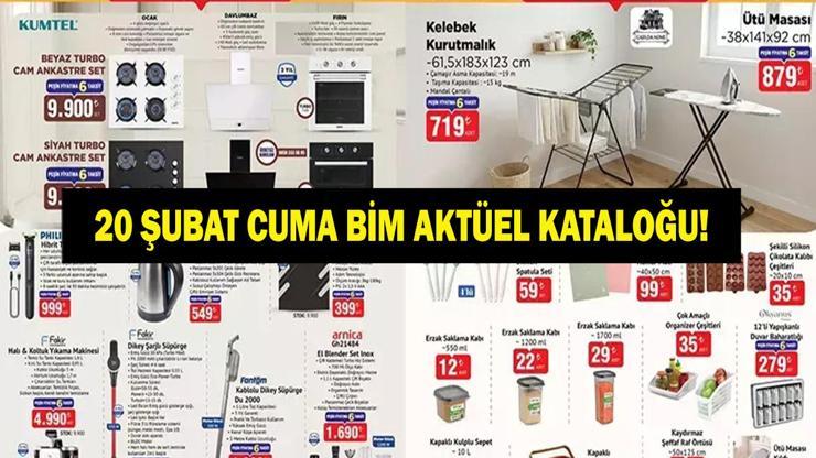BİM AKTÜEL 20 ŞUBAT: Telefon, Tablet, Baharatlık Seti, Ütü Masası ve Daha Fazlası İşte Ramazan Ayı BİM 20 Şubat Cuma Aktüel Ürünleri...