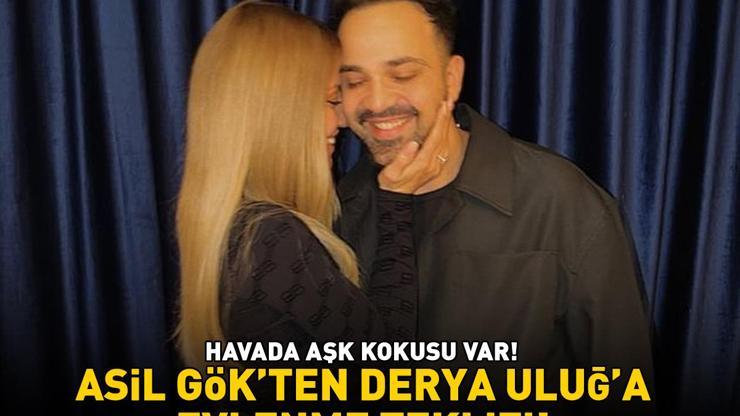 Havada aşk kokusu var Asil Gökten Derya Uluğa evlenme teklifi