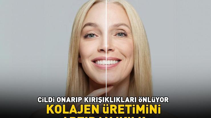 KOLAJEN ÜRETİMİNİ ARTIRAN İKİLİ Cildi onarıyor, kırışıklıkları önlüyor Sabahları 1 tatlı kaşığı tüketmek yetiyor