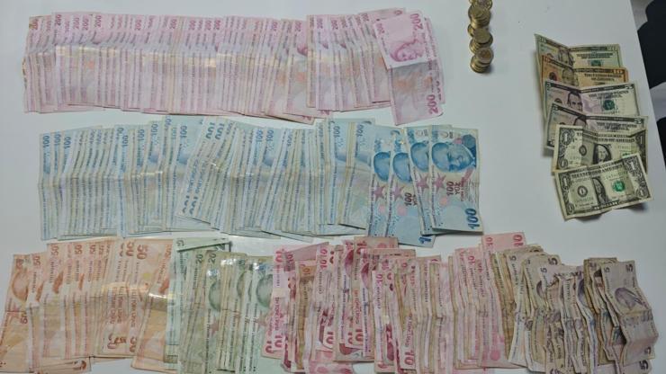Dilencinin üzerinden 27 bin lira çıktı