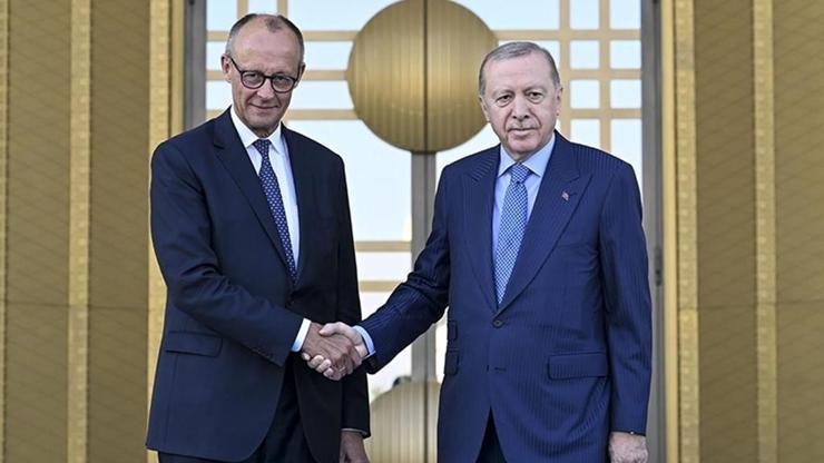 SON DAKİKA... Cumhurbaşkanı Erdoğan, Almanya Başbakanı Merz ile görüştü