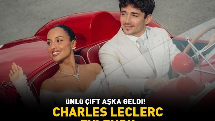 Sosyal medyada aşka geldi Formula 1 pilotu Charles Leclerc ile Alexandra Saint Mleux evlendi