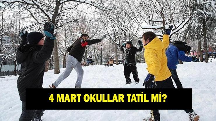 4 MART YARIN OKULLAR TATİL Mİ? Valilikten açıklama geldi mi? İstanbul, Ankara, İzmir, Bursa, Ordu'da yarın okullar var mı yok mu? 4 MART YARIN OKULLAR TATİL Mİ? Valilikten açıklama geldi mi? İstanbul, Ankara, İzmir, Bursa, Ordu'da yarın okullar var mı yok mu?