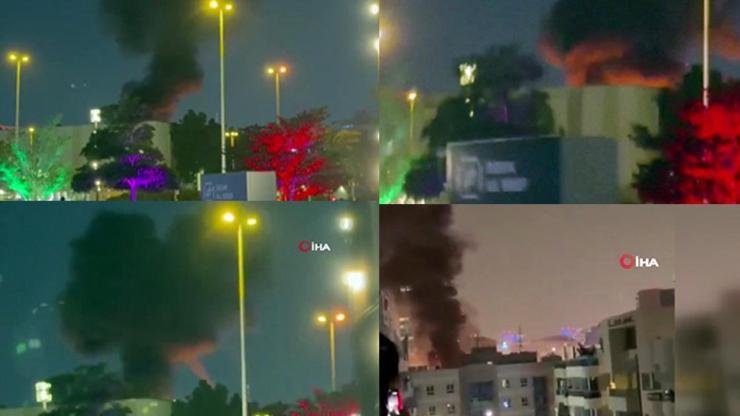 İran, Dubaideki ABD Konsolosluğunu vurdu O anlar böyle görüntülendi