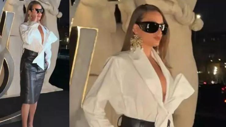 Paris Moda Haftası’nda Serenay Sarıkaya rüzgârı Kırmızı halıda göz kamaştırdı