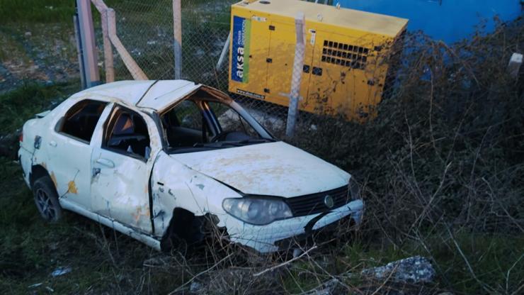 Balıkesir’de otomobil dere yatağına devrildi: 3’ü çocuk 5 yaralı