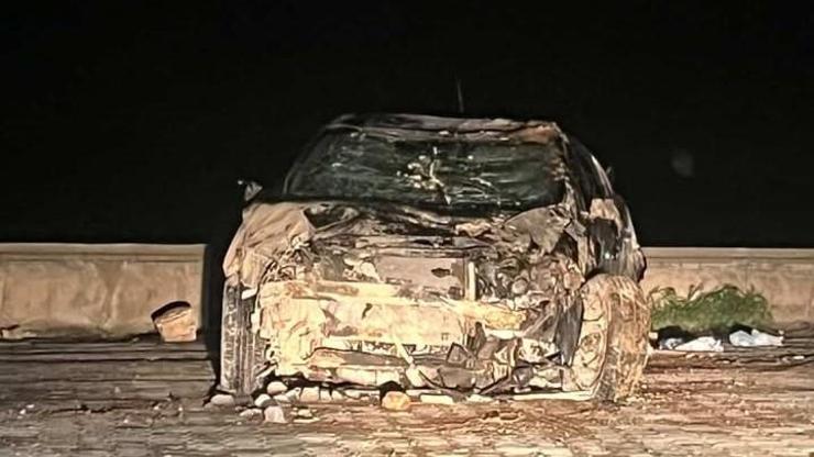 Mazıdağı’nda otomobil takla attı: 2 yaralı