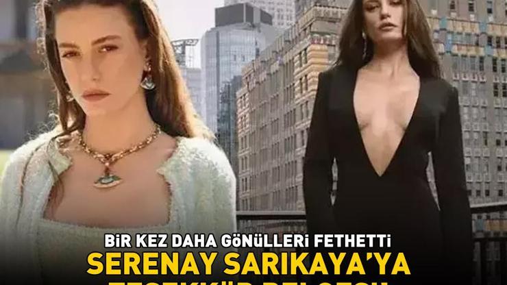 Bir kez daha gönülleri fethetti Serenay Sarıkaya’ya teşekkür belgesi
