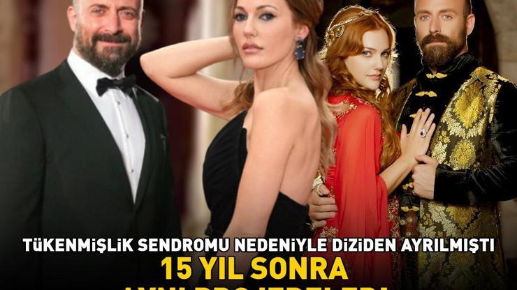 Tükenmişlik sendromu nedeniyle diziden ayrılmıştı Muhteşem Yüzyılın yıldızları Halit Ergenç ile Meryem Uzerli 15 yıl sonra aynı projede