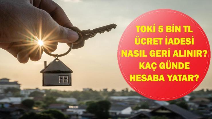 TOKİ PARA İADESİ NASIL ALINIR? TOKİ 5 Bin TL Başvuru Ücreti Ne Zaman Geri Yatırılıyor? Kura Çıkmayanlar İçin Adım Adım İade Süreci