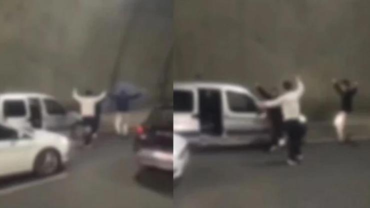 Tünelde aracını durdurup dans ederek sürücüye rekor ceza