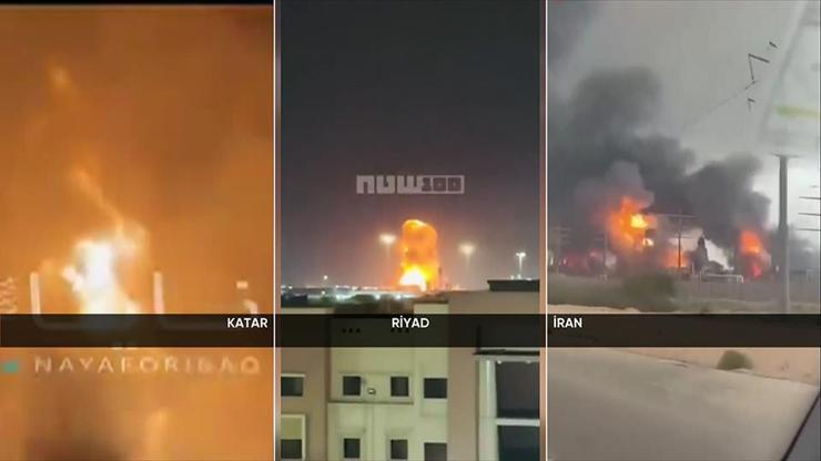 Savaşta 19. gün: ABD/İsrail İranı, İran Riyadı ve Katarı vurdu Art arda patlamalar meydana geldi