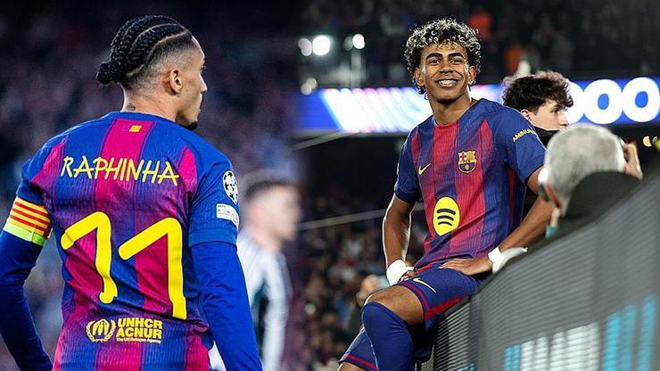 Barcelona’dan Şampiyonlar Ligi’nde gövde gösterisi! Newcastle’ı dağıttı