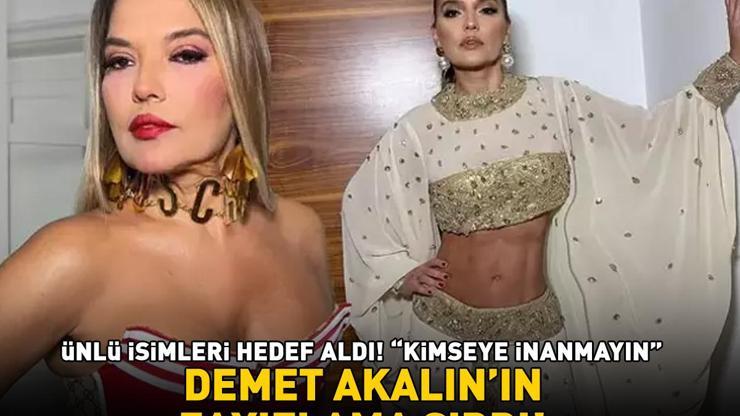 Demet Akalının zayıflama sırrı Ünlü isimleri hedef aldı: Kimseye inanmayın