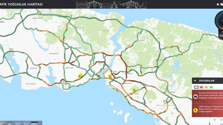İstanbul - İstanbul'da gece saatlerinde trafik yoğunluğu yüzde 62'ye ulaştı -1