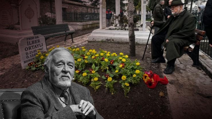 Celal Şengör İlber Ortaylının mezarını ziyaret etti Nur içinde yat sevgili dostumuz