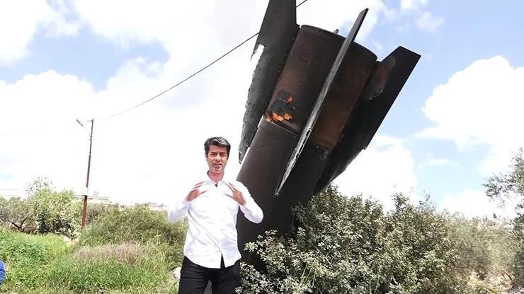 CNN TÜRK görüntüledi: İrandan İsraile atılan misilleme füzelerinin parçaları Batı Şeriaya düştü