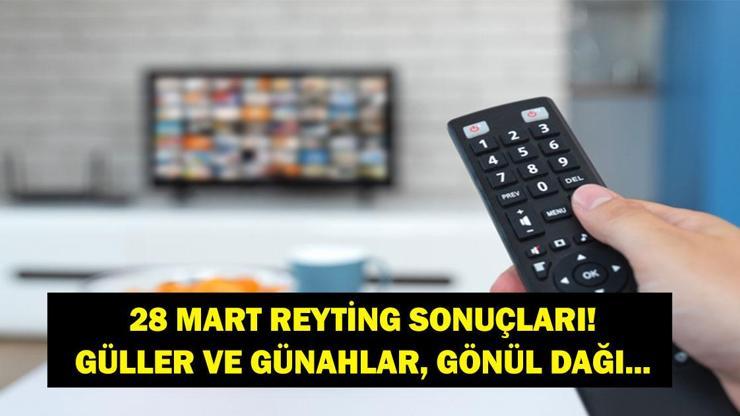 28 MART REYTİNG SONUÇLARI| Reyting Birincisi Kim Oldu?Güller ve Günahlar, Gönül Dağı, Güldür Güldür, Sevdiğim Sensin, Kirpi Sonic, Kıskanmak, Survivor 2026 Ünlüler Gönüllüler 28 Mart Reyting Sonucu