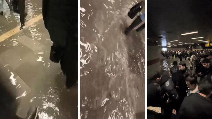 Mecidiyeköy metro alt geçidini su bastı! Mecidiyeköy metro alt geçidini su bastı!