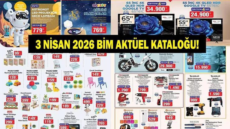 BİM 3 NİSAN 2026 KATALOĞU YAYINDA | Bu Hafta BİMde Hangi Ürünler İndirimde X3 Aksiyon Kamerası, Filtre Kahve Makinesi, Katlanabilir Elektrikli Bisiklet...